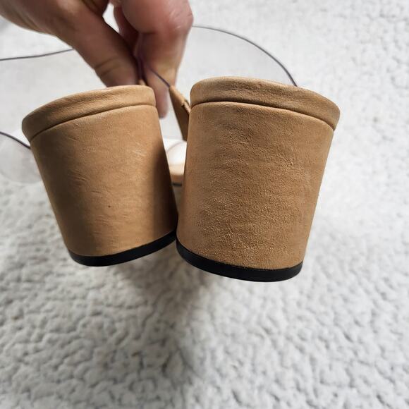 NEW Womens Schutz Victorie Slide Sandal clear straps size 6.5 B - Picture 3 of 4